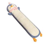 JORCEDI 90cm Long Penguin Plush Pillow, Side Sleeper Stuffed Animal, Plush Penguin Cuddly Toy Pillow, Cartoon Soft Neck Pillow for Dolls, Cute Sleeping Pillow Gifts for Children (120cm,Blue)