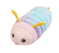 JORCEDI Adorable Caterpillar Plush, Kawaii Insect Stuffed Toy, Rainbow Gradient Bug Pillow, Great Gift for Kids. (purple)
