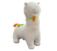 JORCEDI Alpaca Plush Toy, Llama Body Pillow, Fluffy Alpaca Stuffed Animal Long Pillow, Alpaca Doll Plushie Hug Pillow, Side Sleeper Pillow Cushion, Gift for Birthday Girls and Lovers (38cm)