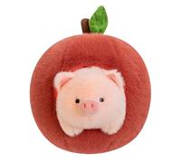 JORCEDI Apple Pig Soft Toy, a Soft, Fruit-Shaped Plush Toy That is Compact and Portable, Ideal for Travel or as a Decorative Cushion for Your Bedroom or Sofa (36CM)
