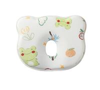 JORCEDI Baby Support Pillow, Head And Neck Support, Cute Animal Shapes, The Hollow Design In The Middle Helps The Child'S Head Develop A Full And Round Shape For Kids Toddler (Frog,26 * 22cm)
