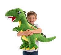 JORCEDI Big Dinosaur Teddy Stuffed Animals,Cute Dinosaur Plush Toy,Simulation Plush Doll,Pillow Decor,Birthday Gift for Boys, Girls (45cm,Grün)