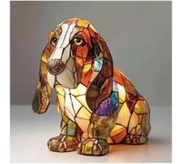 JORCEDI Boxer Dog Night Light - Stained Glass Art Lamp | Energy Class A | Also Available: Corgi, Pug, Shih Tzu, Schnauzer, Dachshund (3)