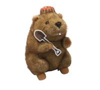 JORCEDI Brown Groundhog Plush Toy,Cute Marmot Pillow Toy,Realistic Stuffed Animal Soft Toy, for Birthday Party Favors Companions Bedroom Home Decor Collectible Gift for Boys Girls (18cm,Groundhog 1)