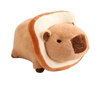JORCEDI Capybara Plush Toy - Cute Capybara Stuffed Animal with Bread Hat, Soft Cuddly Plushie for Kids and Adults, Kawaii Capybara Pillow Toy for Bedroom Decor (35cm,light_brown)