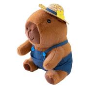 JORCEDI Capybara Soft Toy with Clothes, Cute Kawaii Cuddly Toy, Fluffy Animal Plushie for Kids and Adults, Trendy Easter Gift & Cosy Bedroom Decor (50cm,blue)