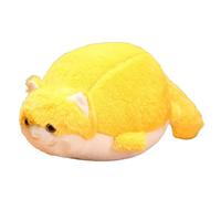 JORCEDI Cat Plush Soft Toys, Chubby Cat Stuffed Animal Soft Plushie Doll, Round Fat Cat Plush Hugging Pillow, Kitten Plush Toy, Cat Teddy Cushion Decoration for Kids Home Decor Gift (75cm,Yellow)