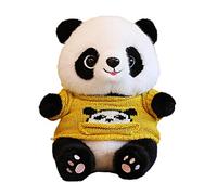 JORCEDI Charming Panda Plush Toy Red Panda Teddy for Festival and Emotional Support 25cm Ultra-Soft Gifts for Stress Relief (Yellow)