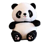 JORCEDI Charming Panda Plush Toy Red Panda Teddy for Festival and Emotional Support 25cm Ultra-Soft Gifts for Stress Relief (Primary Color)