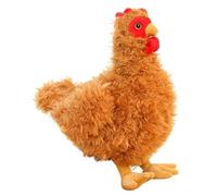 JORCEDI Chicken Plush Toy, 27cm Funny Chubby Chicken Plush Pillow, Simulated Animal Chicken Plush Toy, Cute Chicken Plush Neck Pillow for Boys and Girls Gifts (Hen,27CM)