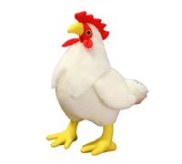 JORCEDI Chicken Plush Toy, Realistic Rooster Stuffed Animal, Funny Fat Chicken Plush Pillow, Cute Chick Farm Soft Poultry Playtime Companions Home Decoration Gift for kids Boys Girls (50cm,White)