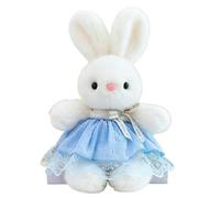 JORCEDI Chinese Hanfu Bunny Soft Toys, Cute Easter Bunny Teddy, Peng Song'S Stress-Relieving Plush Toys, Suitable For Valentine'S Day, Children'S Day, Halloween, And Everyday Life. (30cm/11.8in,Blue)