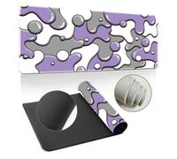 JORCEDI Contrast-colour fluid mouse pad Non-slip mouse pad Gaming mouse pad Suitable for home and office use (j,300mm*600mm*4mm)