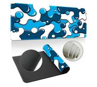 JORCEDI Contrast-colour fluid mouse pad Non-slip mouse pad Gaming mouse pad Suitable for home and office use (l,400mm*800mm*4mm)