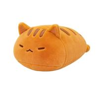 JORCEDI Cosy Cat Plush Toy as Sleep Companion, Soft Bread Cat Cushion for Bed, Sofa & Back Support, Ideal Decor & Gift for Cat Lovers (60cm,Orange)
