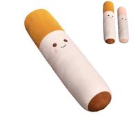 JORCEDI Creative Cigarette Pillow,Smoking Cylindrical Sleeping Cushion,Cylindrical Pillow Novelty Cotton Stuffed Long Plush,Non Smoking Plush Toy for Use At Home or Car Hotel Party Toys (Brown,85cm)