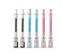 JORCEDI Creative Syringe Shaped Gel Pens 3/6/9 Pack Novelty Ballpoint Pens Fun Accessories for Work Creative Stationery Gift for Students Office School Random Colours (6 PCS)