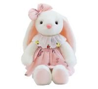 JORCEDI Cuddly Rabbit, Floppy-Eared Cuddly Rabbit, Plush Rabbits in Dresses, Kawaii Cuddly Toys and Stuffed Animal Dolls for Decoration, Gift for Children or A Girlfriend (Pink,65cm)