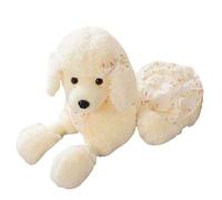 JORCEDI Cuddly Toy Dog, Cute Realistic Poodle Cuddly Toy, Fluffy Stuffed Animal for Playing and Cuddling, Birthday Gift for Children, Boys, Girls (30cm)