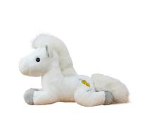 JORCEDI Cuddly Toy Horse Soft Toy Plush Toy Plush Toy Horse White Soft Toy Doll Soft Toy Simulation Pony For Children Girlfriend Gift Birthday Christmas (50cm,bai)