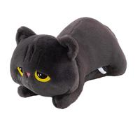 JORCEDI Cute Black Cat Plush Toy, Soft and Comfortable Cat Plush Pillow for Bedroom, Living Room, Sofa, Office & Gifts for Kids Adults (Grey,90cm)
