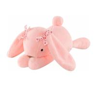 JORCEDI Cute Bunny Stuffed Animals, Cuddly Plush Toy Rabbit with Bow, Fluffy Stuffed Animal for Cuddling and Playing for Children, Boys & Girls, Friends, Lovers (Pink,70cm)