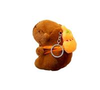 JORCEDI Cute Capybara Plush Keychain with Gourd Backpack, Mini Stuffed Capybara Toy Keyring, oft Capybara Plush Toys Key Chain for Bags, Gift for Kids (orange)