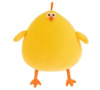 JORCEDI Cute Chicken Plush Pillow, Soft Short Plush Stuffed Animal Toy, Fluffy Cuddly Yellow Chicken Cushion for Kids Boys Girls Bedroom Decor (85cm)