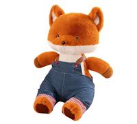 JORCEDI Cute Fox Soft Toy, Kawaii Plushies Red Fox Stuffed Animals, Fox Plush Toys With Glasses And Clothes, Fox Teddy Animal Plush Doll, Foxes Plush Pillow, Fuchs Birthday Gift for Children (60cm)