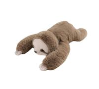 JORCEDI Cute Lying Stuffed Animal Plush Toy, Fluffy Panda Red Panda Sloth Koala Dinosaur Plush Teddy with Weighted Beads, Sleep Support Hugging Pillow for Kids Adults (Sloth,45cm)