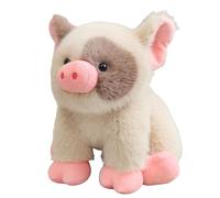 JORCEDI Cute Pig Plush Toy, Soft Fluffy Stuffed Piglet, a stuffed toy for home decoration, suitable as a gift for boys or girls. (Light brown,30cm)