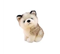 JORCEDI Cute Realistic Husky Plush Toy, Soft Stuffed Husky Puppy Doll, Squishy Hugging Pillow for Bedroom Sofa, for Kids Girls Adults (30cm)