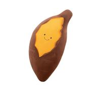JORCEDI Cute Roasted Sweet Potato Plush Pillow, Soft Fluffy Vegetable Stuffed Toy, Kawaii Smiling Sweet Potato Cuddly Cushion for Home Decor & Kids Gift (60cm)