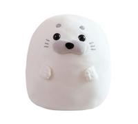 JORCEDI Cute Seal Plush, Seal Pillow, Chubby Seal Plush Pillow, Cotton Squishy Cuddly Toy Hugging Doll, Kawaii Seal Cuddly Pillow, For Kids Gifts For Birthday,Valentine,Christmas (30cm,bai)