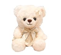 JORCEDI Cute Teddy Bear Stuffed Animal, Soft Fluffy Plush Bear, Great for Nursery Decor & Gifting. (white-E,21CM)