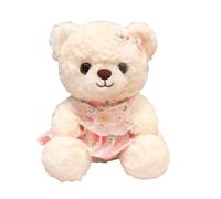 JORCEDI Cute Teddy Bear Stuffed Animal, Soft Fluffy Plush Bear, Great for Nursery Decor & Gifting. (white-C,21CM)