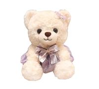 JORCEDI Cute Teddy Bear Stuffed Animal, Soft Fluffy Plush Bear, Great for Nursery Decor & Gifting. (white-D,21CM)