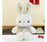JORCEDI Cute White Bunny Plush Toy, Soft Easter Bunny Stuffed Animal Rabbit Doll, Cuddly Plush Toy for Kids Toddlers Birthday Gift Nursery (white,35cm)