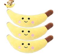 JORCEDI Dog Squeaky Toys，Fun Food-Shaped Plush Toy with a Sound Function, Interactive Sound Toy for Small, Medium, and Large Dogs. (3Pc)