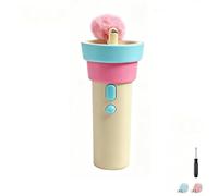 JORCEDI Electric Cat Wand Toy for Indoor Cats Automatic Retractable Cat Teaser with Plush Ball Interactive Cat String Launcher for Kittens and Adult Cats with Replacement Attachments (Pink)