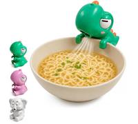 JORCEDI Elephant Clip-On Mini Food Cooling Fan for Bowls & Cups Mug Cooler (Green Dinosaur)