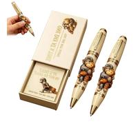 JORCEDI Emotional Support Monkey Pen Set, Monkeys Hug Friend Commemorative Pen, Cute Monkey Pens Inspirational with Card, Encouragement Gift for Friends Families, or Animal Lovers Gift (2pcs)