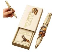 JORCEDI Emotional Support Monkey Pen Set, Monkeys Hug Friend Commemorative Pen, Cute Monkey Pens Inspirational with Card, Encouragement Gift for Friends Families, or Animal Lovers Gift (1pcs)