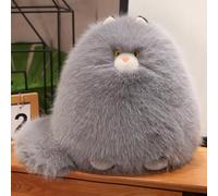 JORCEDI Fat Cat Plush Toy Grey 32 cm, Fluffy Persian Kitten Stuffed Animal, Cute Kawaii Cuddle Pillow, Room Decor, Funny Birthday Gift for Kids Girls (C,32cm)