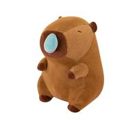 JORCEDI Giant Capybara Plush Toy with Pullable Booger - Soft Stuffed Animal Cushion for Kids and Adults, Cute Capybara Plushie for Bedroom Decor, Hugging Toy & Gift (50cm,Light_brown)