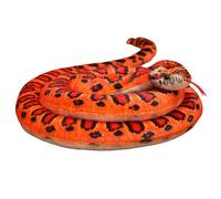 JORCEDI Giant Snake Plush Toy, Snake Teddy Stuffed Animal Plush, Soft Stuffed Snake 3D, Realistic Cobra Plush Doll, Snake Pillow Doll Toy, Anaconda Fake Snakes for Ricky Creepy Prank (200cm,#1)