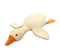 JORCEDI Giant White Goose Plush Toy, 45-150cm Large Soft Stuffed Animal, Fluffy Goose Hugging Pillow, Cute Big Plush Doll, Comfort Cushion for Bedroom Sofa Home Decor (70cm(27.56in))