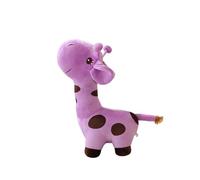 JORCEDI Giraffe Plush Toy, Soft Fluffy Stuffed Giraffe, Adorable Kawaii Animal Cuddly for Kids & Home Decor. (28cm,purple)