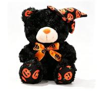 JORCEDI Halloween Teddy Bear Plush Toy, Cute Witch Hat Stuffed Bear Animal Doll (#4,28cm)