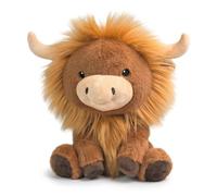 JORCEDI Highland Cow Stuffed Animal 35 cm Highland Cow Plush Toy Soft Fluffy Cow Teddy Stuffed Animal Gift for Home Décor (Brown)